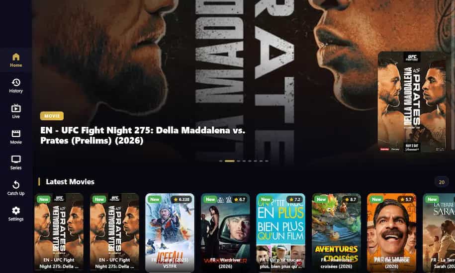 SUPA Legacy IPTV on Smart TV
